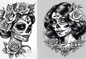 Catrina y catrin enamorados tattoo idea