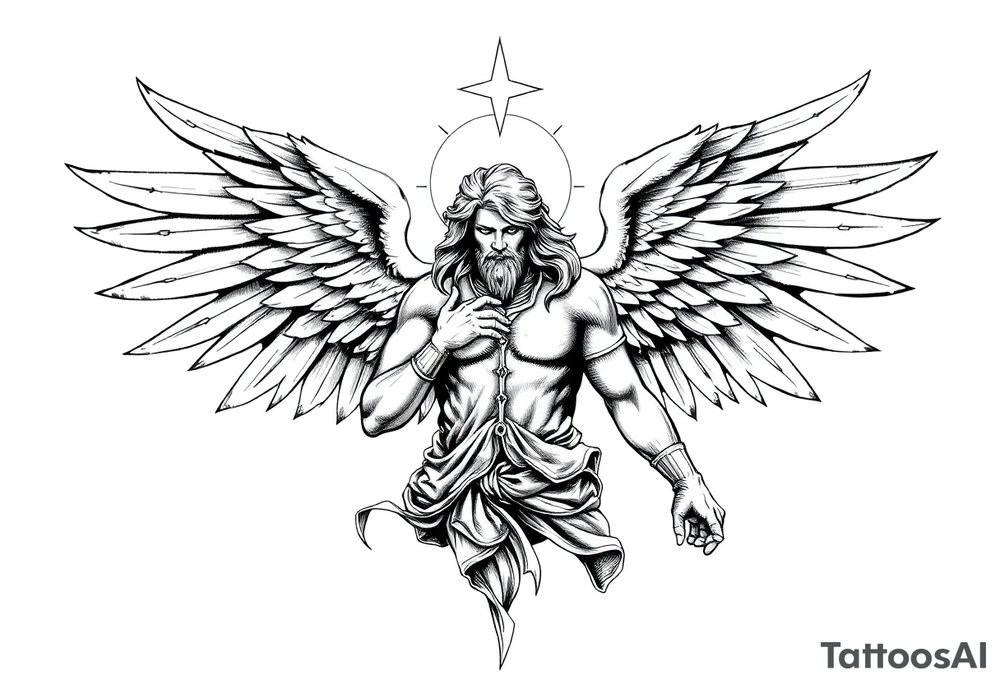 Holy Archangel, Biblical, Christianity, Archangel Michael, Hebrew, Guards of Christianity tattoo idea
