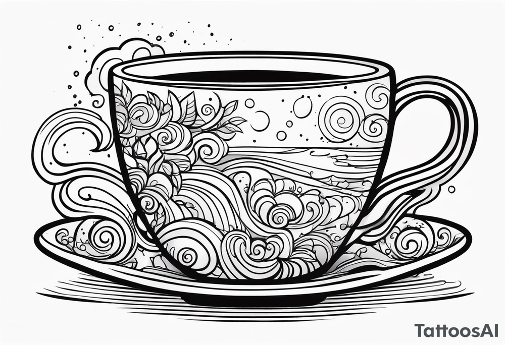 Coffee mug tattoo idea