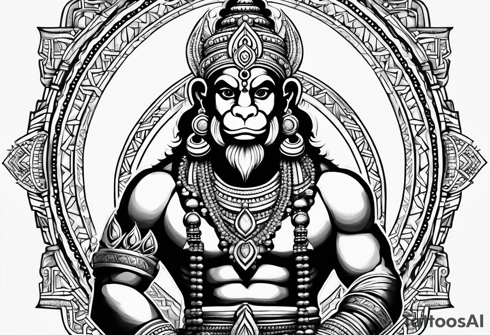 Lord hanuman tattoo idea