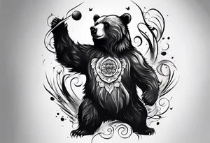 Dancing bear tattoo idea