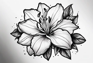 single azalea by itself tattoo idea