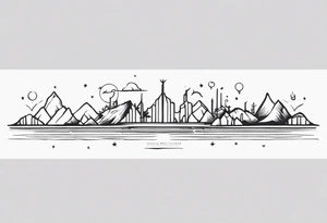 Horizontal spine tattoo tattoo idea