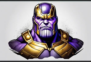 Thanos as a baby tattoo idea