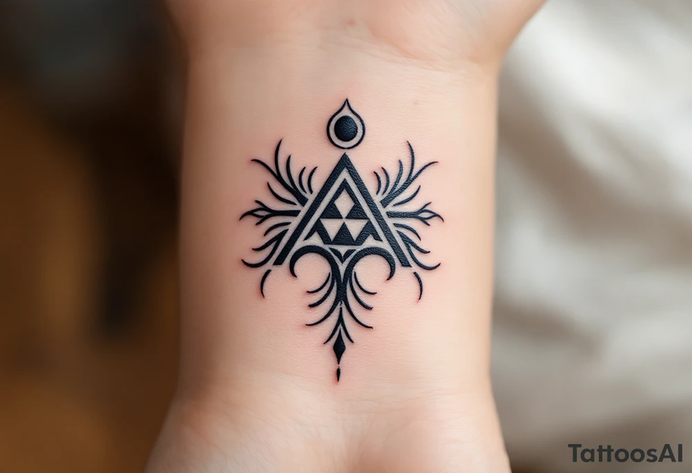 A comma with a dot above tattoo idea