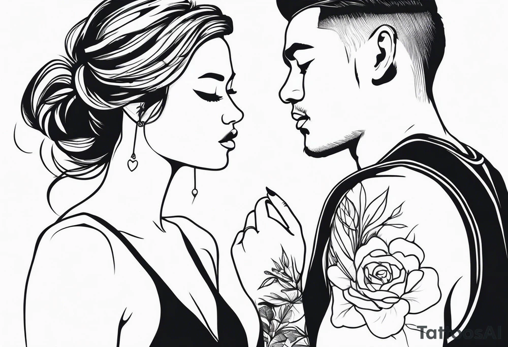 pair couple tattoo tattoo idea