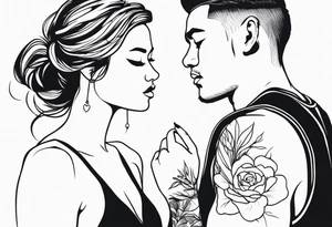 pair couple tattoo tattoo idea