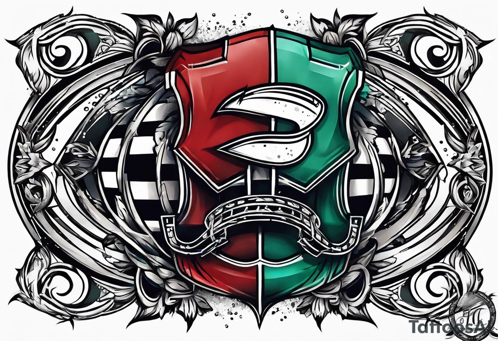 American football tattoo idea