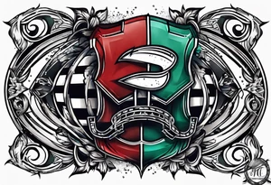 American football tattoo idea