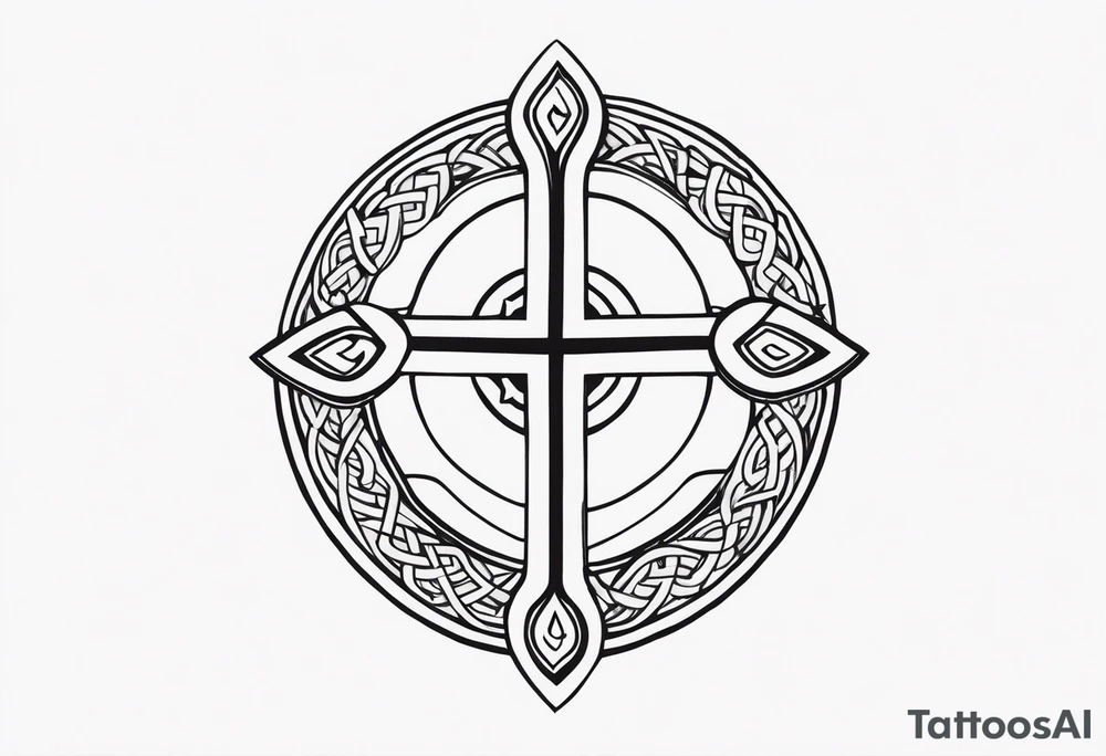 Nordic, viking small and dainty symbol tattoo idea