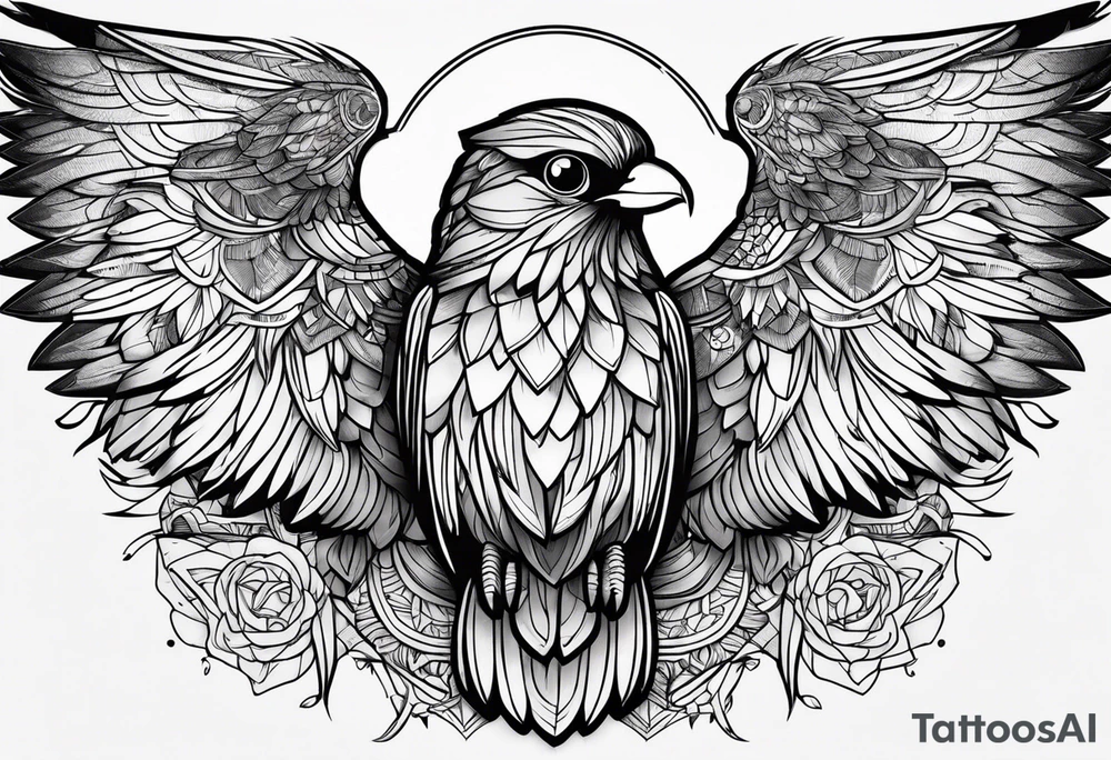 Burung elang tattoo idea