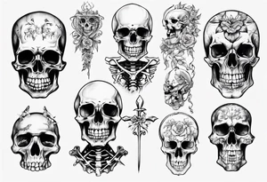 Skeleton tattoo idea