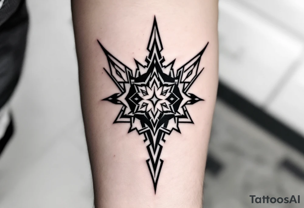 corbeau tribal tattoo idea