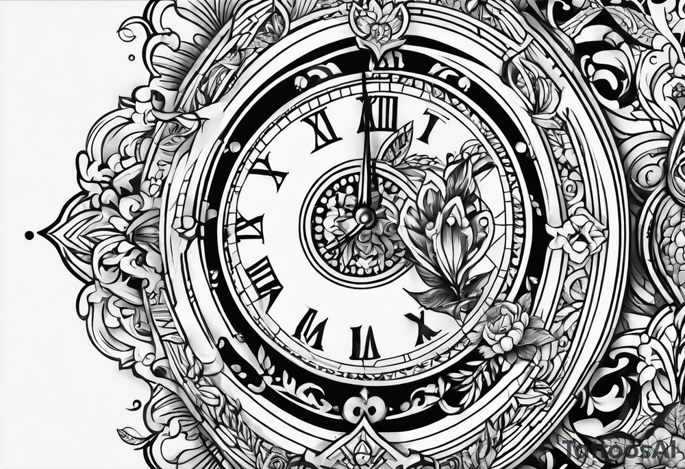Date dial tattoo idea