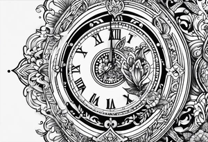 Date dial tattoo idea