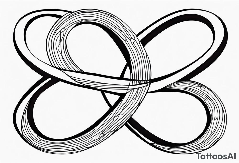 The phrase TB5 inside double infinity symbol tattoo idea The phrase TB5 inside double infinity symbol tattoo idea