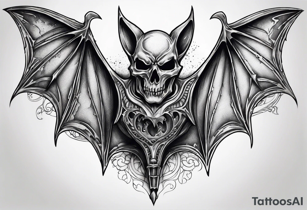 Avenged sevenfold death bat tattoo idea