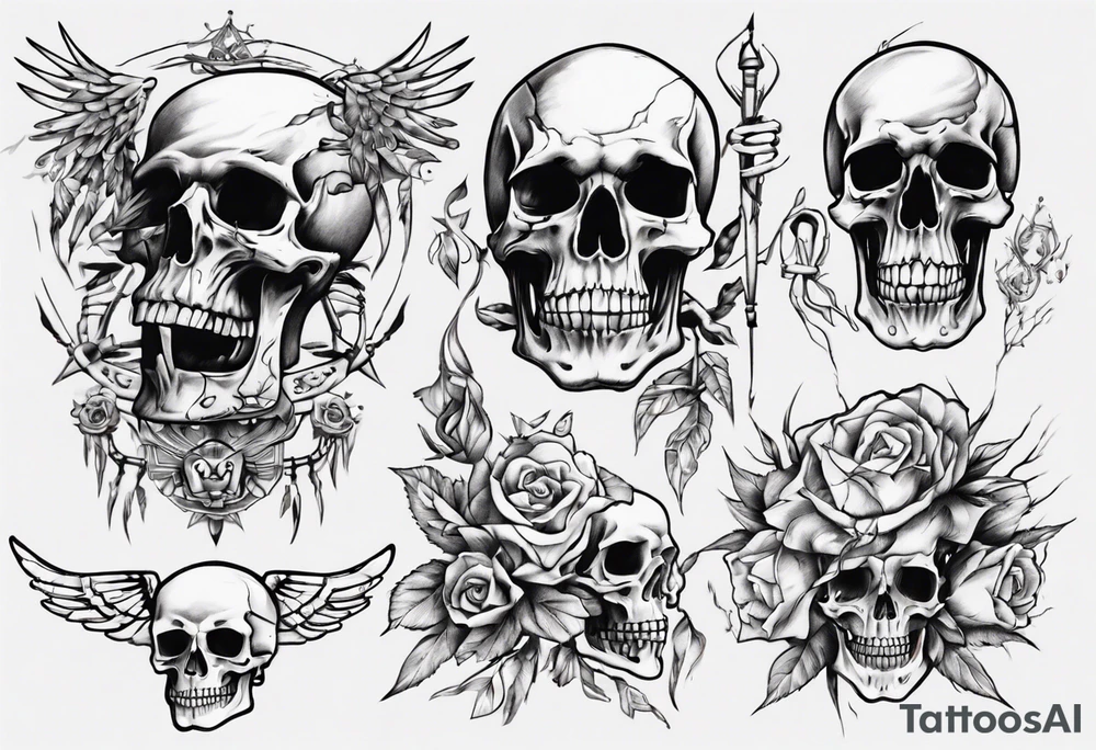 Eld skeleton tattoo idea
