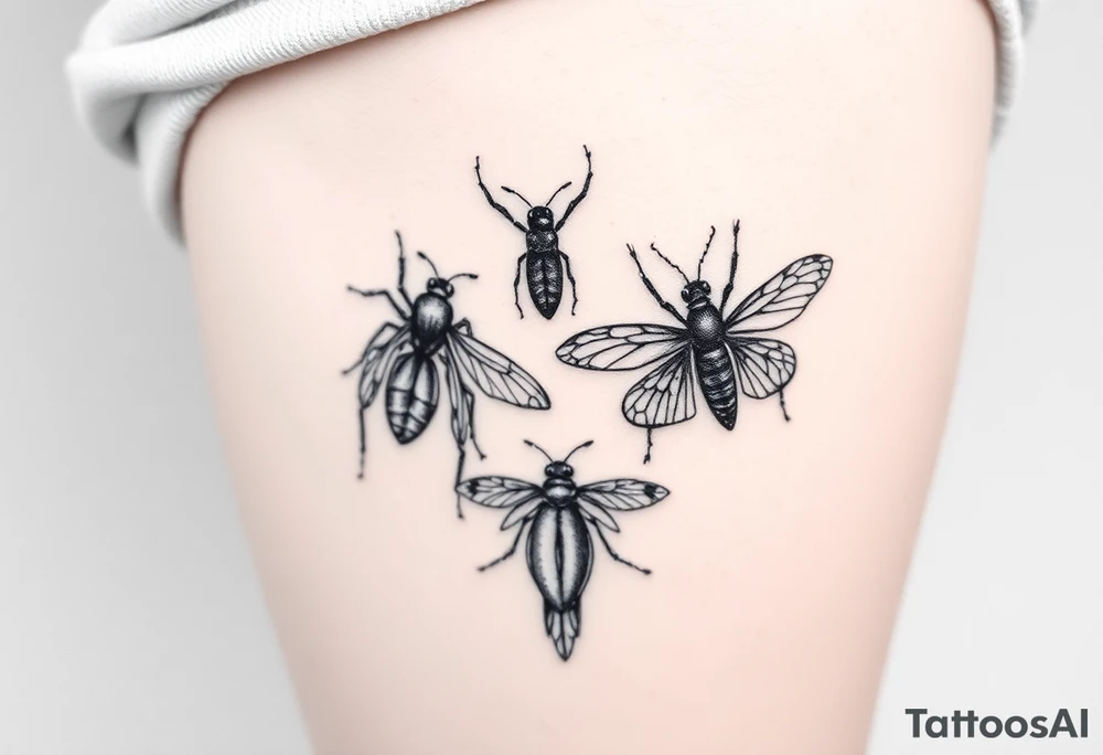 Insects tattoo idea