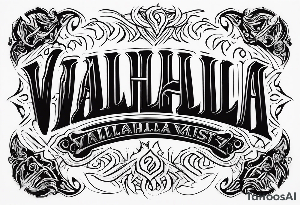 Valhalla mist tattoo idea