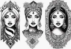 Надпись красивым шрифтом «INAYA» эстетично, тонко  с рыбой tattoo idea