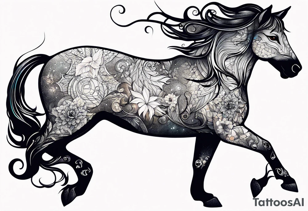 Constellation, animal tattoo idea