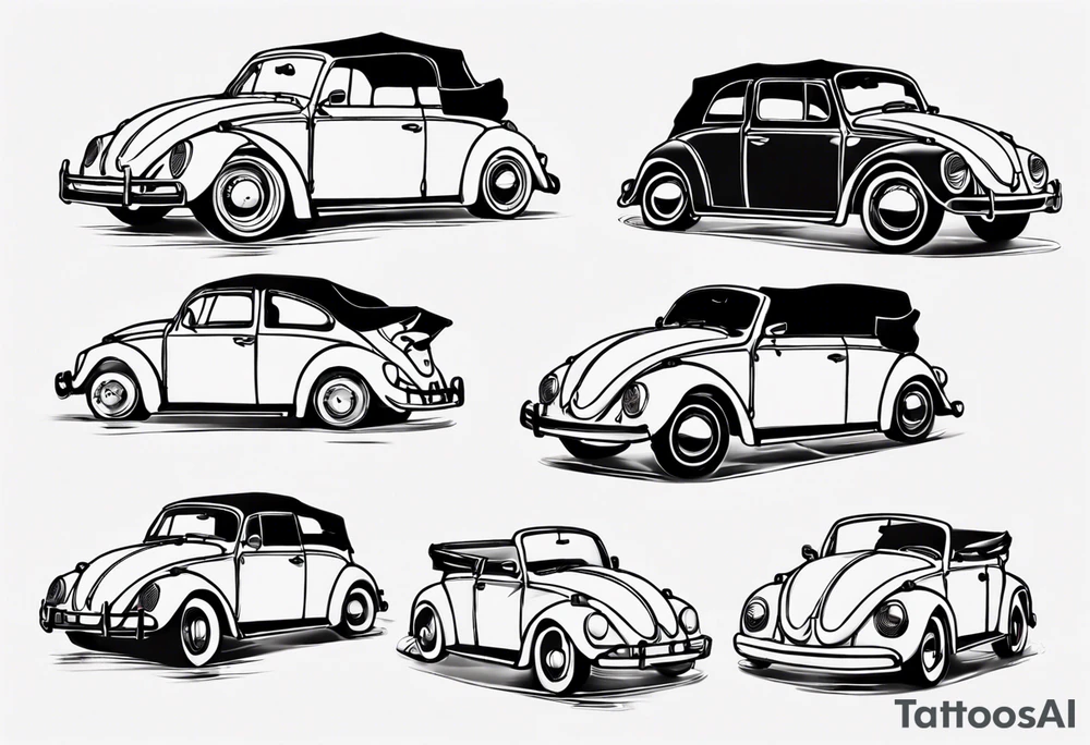 VW bug convertible tattoo idea