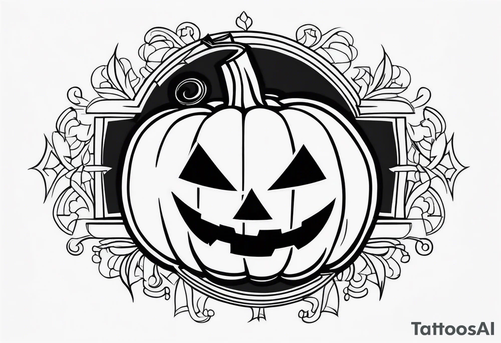 Jack-o’-Lantern tattoo idea