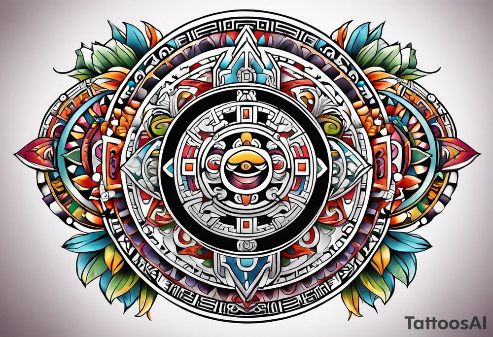 Mayan calendar tattoo idea