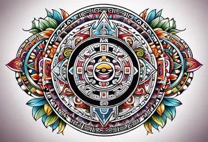Mayan calendar tattoo idea