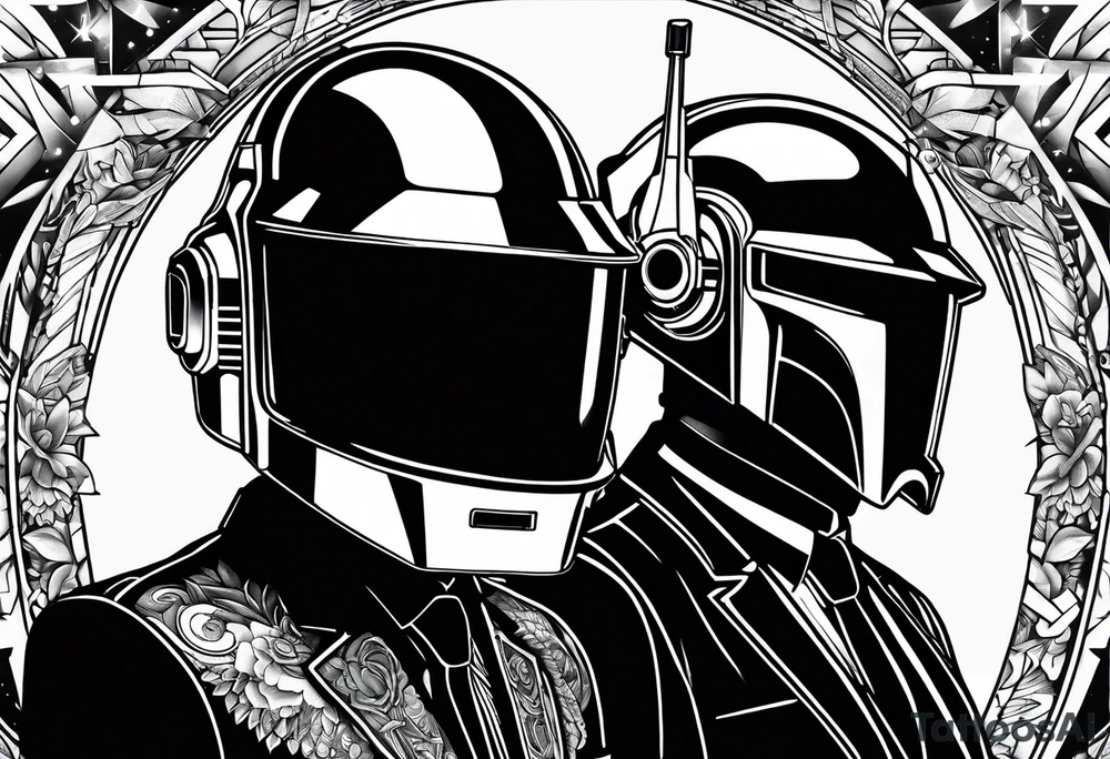 daft punk band tattoo idea