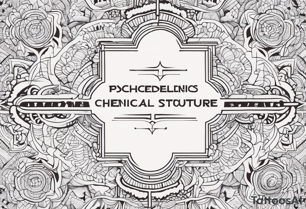 Psychedelics Chemical structure tattoo idea