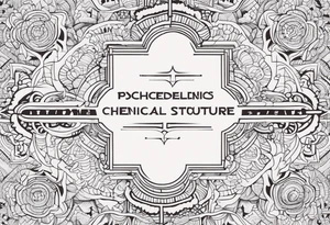 Psychedelics Chemical structure tattoo idea