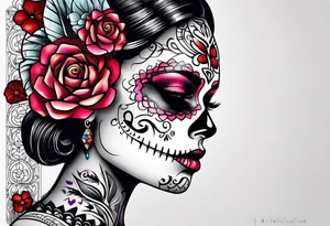 Dia de los muertes tattoo idea