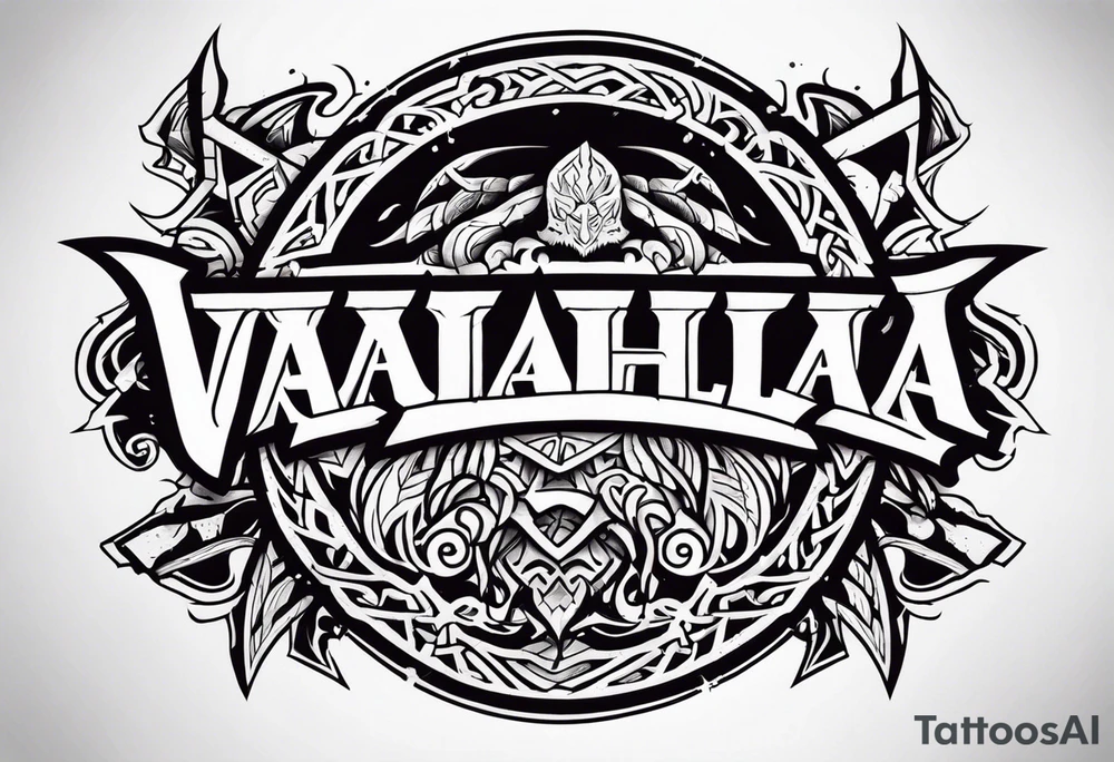 valhalla berserker tattoo idea