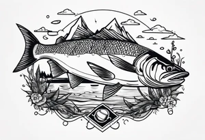 fishing trip tattoo idea