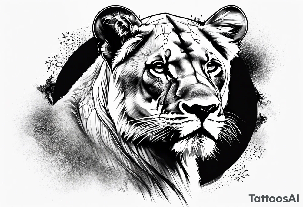 Lioness tattoo idea