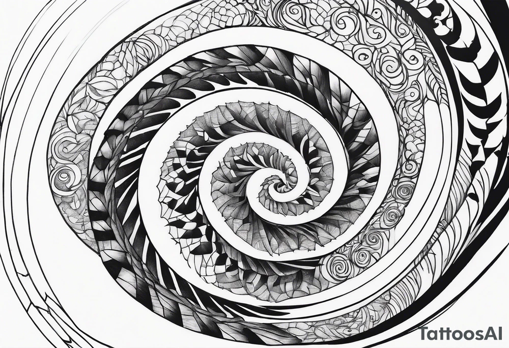 spiral tattoo idea