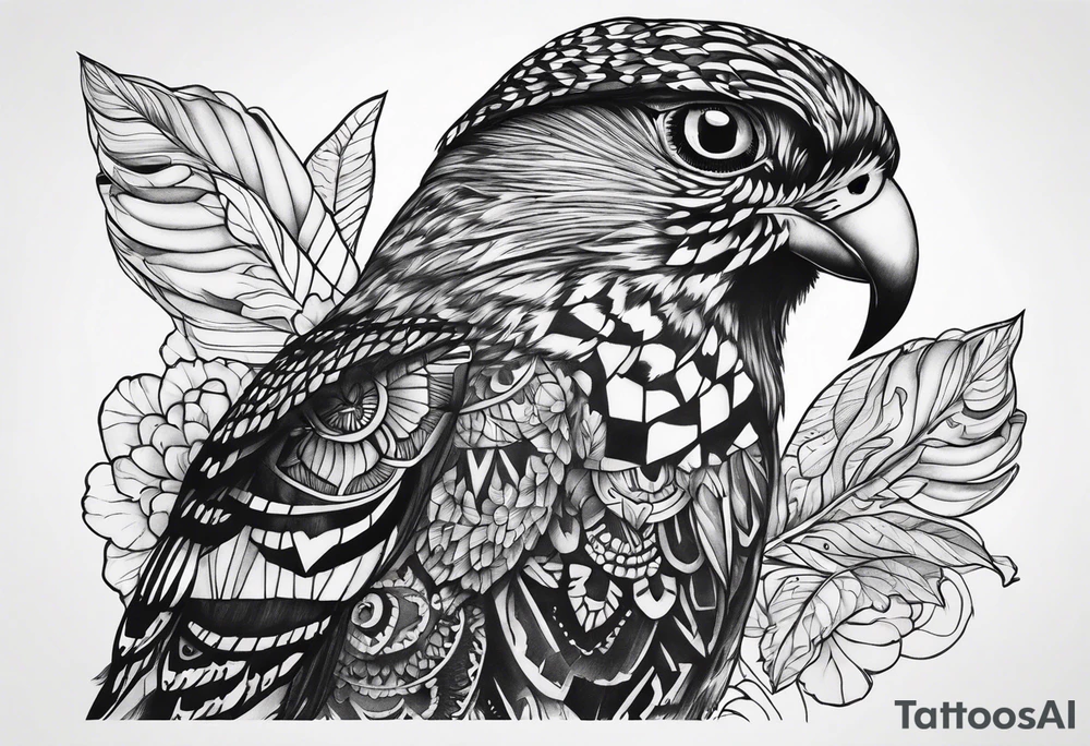 african, tattoo, bird tattoo idea