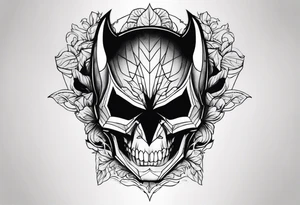skull of batman tattoo idea
