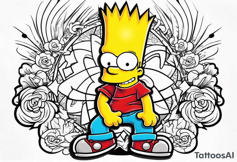 Bart Simpson tattoo idea