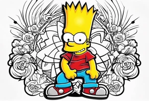 Bart Simpson tattoo idea