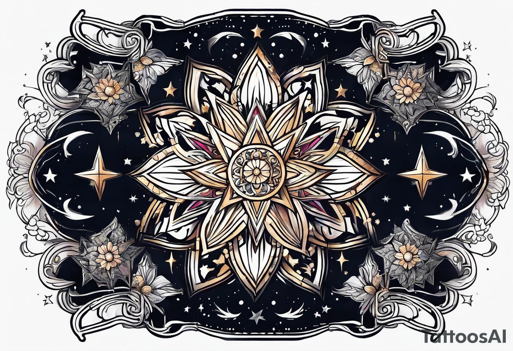A star in the sky tattoo idea