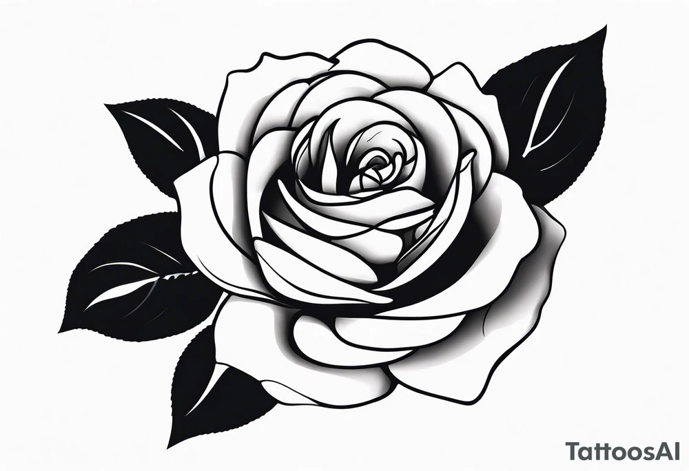 BLACK rose tattoo idea