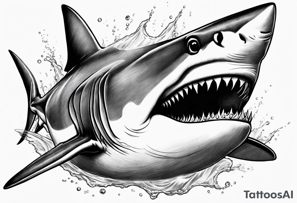 Shark reaper tattoo idea