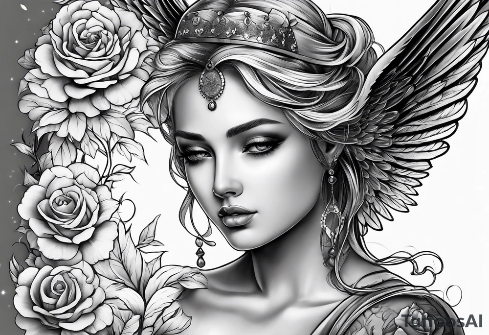 . angel tattoo idea