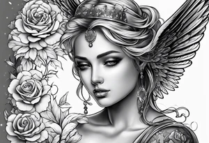. angel tattoo idea