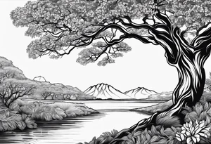 African Flame tree tattoo idea