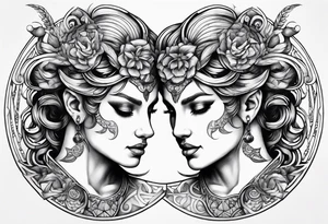 Gemini sign Capricorn sign tattoo tattoo idea