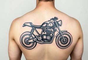 Moto avec un compteur de vitesse tattoo idea
